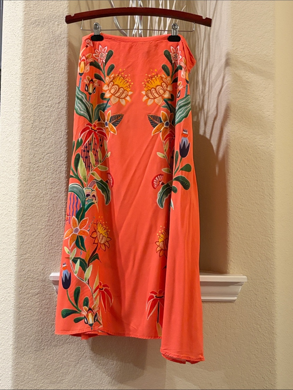 Farm Rio Slip Skirt Midi Size L - Picture 2 of 10